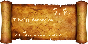 Tuboly Veronika névjegykártya