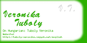 veronika tuboly business card